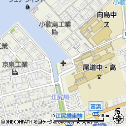 広島県尾道市向島町富浜5548-35周辺の地図