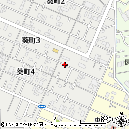 泉佐野市葵町3丁目9駐車場周辺の地図