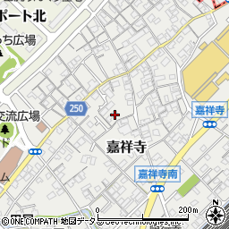 大阪府泉南郡田尻町嘉祥寺周辺の地図