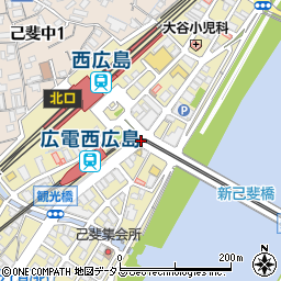 己斐(西広島)周辺の地図