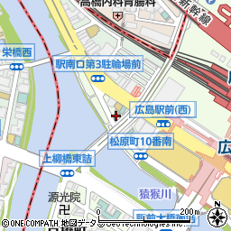二代目 もんごい亭 広島駅前店周辺の地図