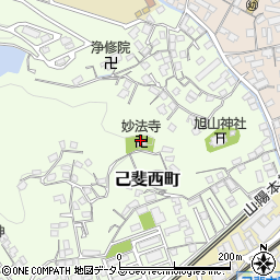 妙法寺周辺の地図