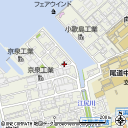 広島県尾道市向島町富浜1660-91周辺の地図