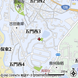 高塚台2号公園周辺の地図