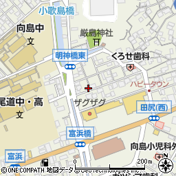 広島県尾道市向島町富浜5534-111周辺の地図