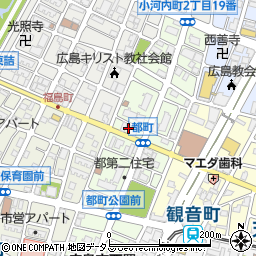 広島県広島市西区都町21周辺の地図