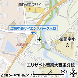 広島県東広島市西条町御薗宇2806周辺の地図