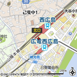 西広島駅南駐車場周辺の地図