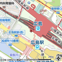 カープ鳥 広島駅前スタジアム周辺の地図
