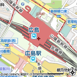 セブンイレブンハートインＪＲ広島駅中央口店周辺の地図