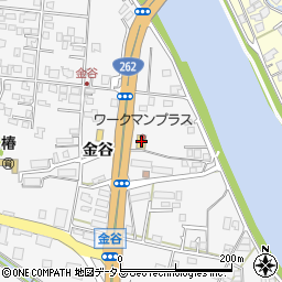 ワークマンプラス萩金谷店周辺の地図