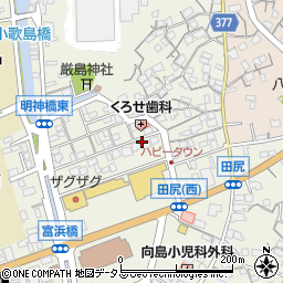 広島県尾道市向島町富浜5535-7周辺の地図