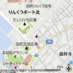 大阪府泉南郡田尻町嘉祥寺970周辺の地図
