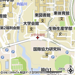 大学会館前周辺の地図