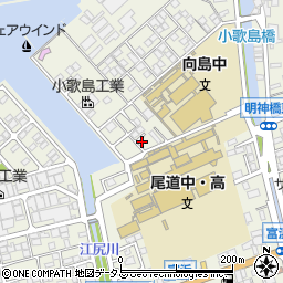 広島県尾道市向島町富浜16058-196周辺の地図