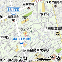 石田生花店周辺の地図
