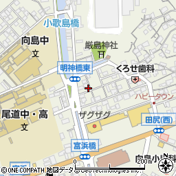 広島県尾道市向島町富浜5534-33周辺の地図