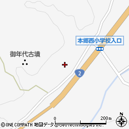 広島県三原市本郷町南方7546周辺の地図