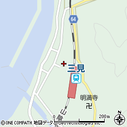 山口県萩市三見浦周辺の地図