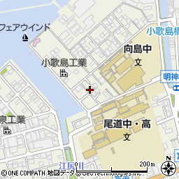 広島県尾道市向島町富浜16058-188周辺の地図