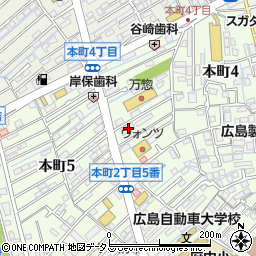 もみじ銀行温品支店周辺の地図
