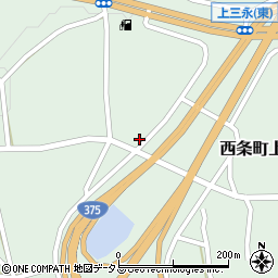 広島県東広島市西条町上三永1446周辺の地図
