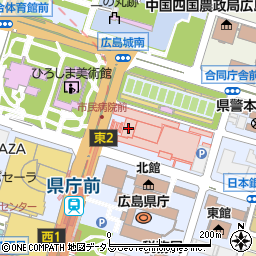 広島市立広島市民病院周辺の地図