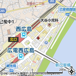 広島己斐郵便局周辺の地図