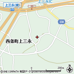 広島県東広島市西条町上三永1111周辺の地図