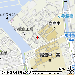 広島県尾道市向島町富浜16058-177周辺の地図