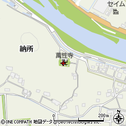 萬性寺周辺の地図