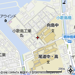 広島県尾道市向島町富浜16058-22周辺の地図