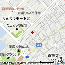 大阪府泉南郡田尻町嘉祥寺979周辺の地図