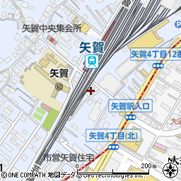 ＪＲＢハイツ矢賀駅前周辺の地図