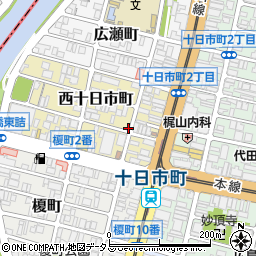 広島県広島市中区西十日市町7-5周辺の地図