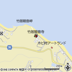 竹居観音寺周辺の地図