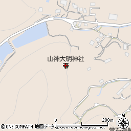 山神大明神社周辺の地図