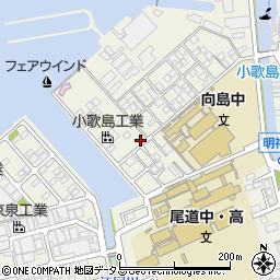 広島県尾道市向島町富浜16058-19周辺の地図