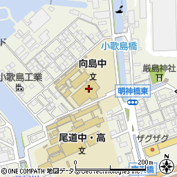 広島県尾道市向島町富浜16058-20周辺の地図