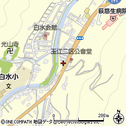 山口県萩市山田玉江２区周辺の地図