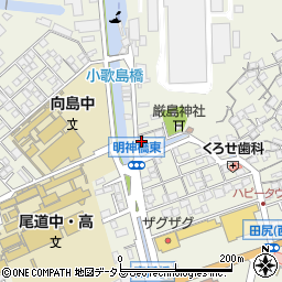 広島県尾道市向島町5525-8周辺の地図