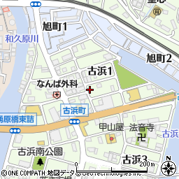 三原古浜郵便局周辺の地図