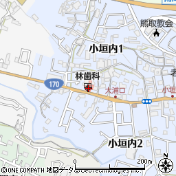 金田花店周辺の地図