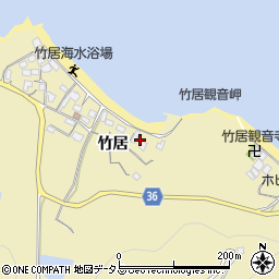 香川県高松市庵治町竹居周辺の地図