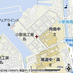 広島県尾道市向島町富浜16058-223周辺の地図
