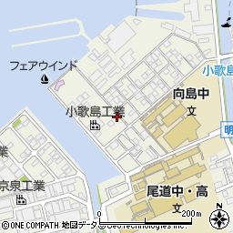 広島県尾道市向島町富浜16058-28周辺の地図