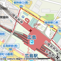モスバーガー JR広島駅店周辺の地図
