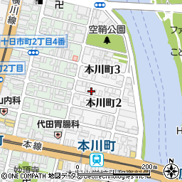プログレス本川周辺の地図