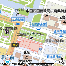 中央駐車場周辺の地図