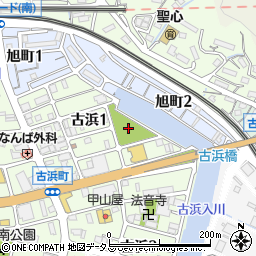 古浜北公園周辺の地図